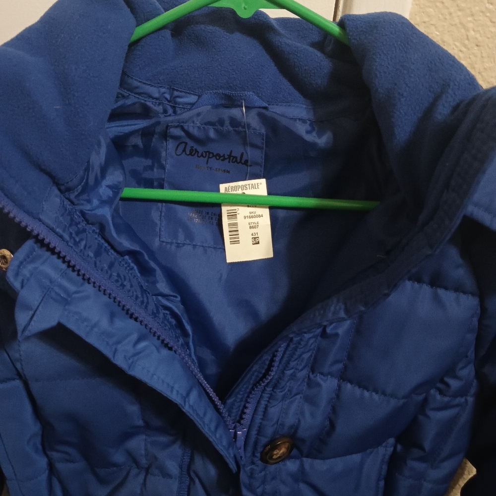 Aeropostale Royal Blue Puffer Jacket - Picture 3 of 4